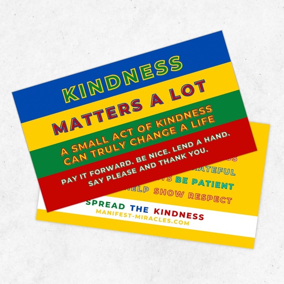 Spread Kindness ⋆ Challenge Cards ⋆ Manifest Miracles - Picture 1 of 11